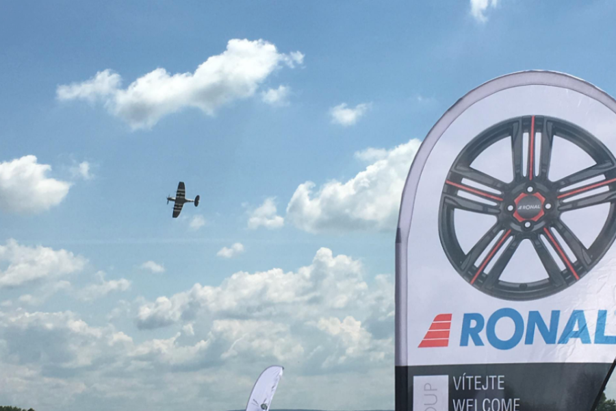 Ronal ČR s. r. o. na atraktivní, aviatické pouti 2018 v Pardubicích